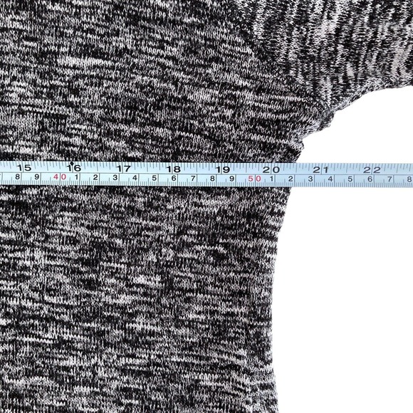 Chance or Fate XL Lightweight Sweater Hoodie Cowl Neck Gray Lace Roll up Sleeves - Picture 3 of 12